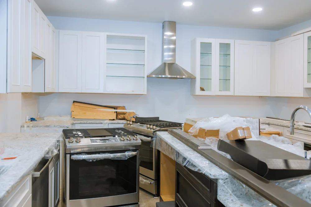 Modern kitchen remodeling Melbourne with appliances