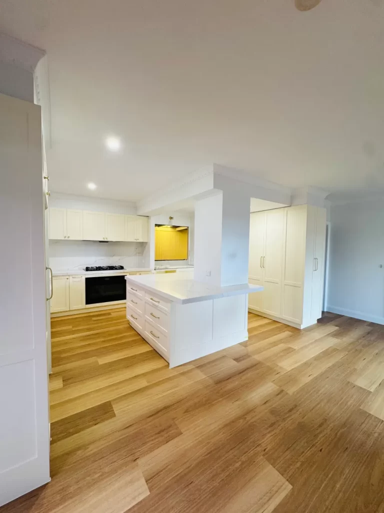 Professional home renovation in Melbourne with contemporary interior design and premium finishes